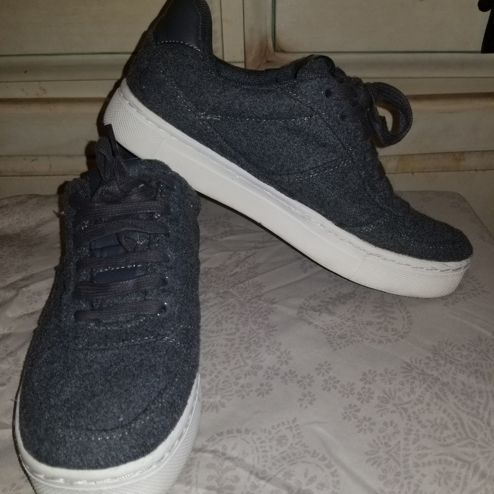 Grey Felt Sneakers